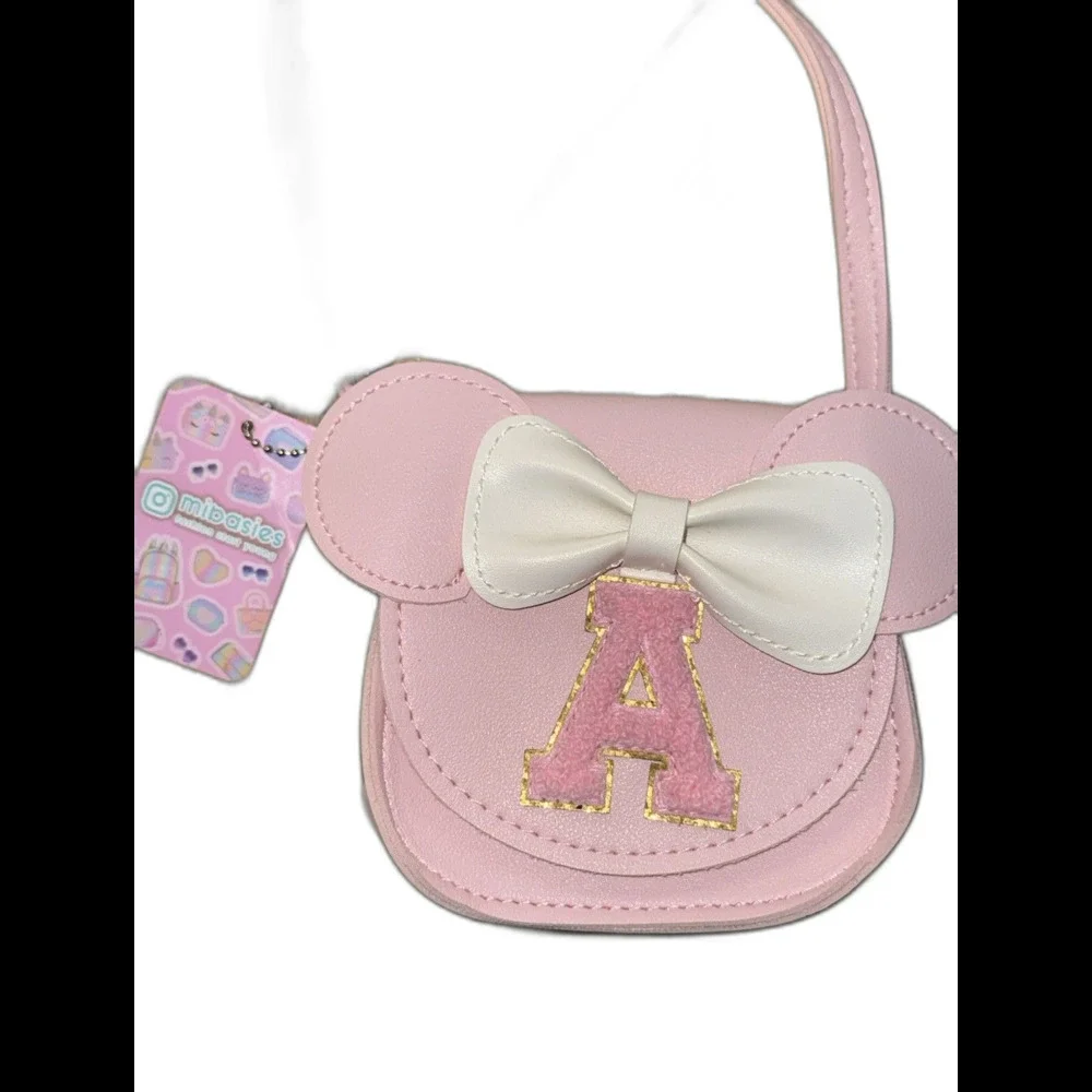 Mibasies Toddler Purse with Monogram Letter A
